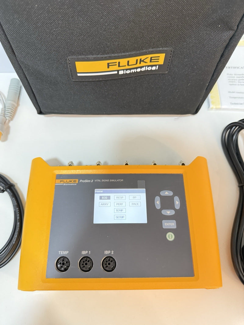 FLUKE BIOMEDICAL PROSIM 2 VITAL SIGNS SIMULATOR WITH CHARGEE CALIBRATED 2024