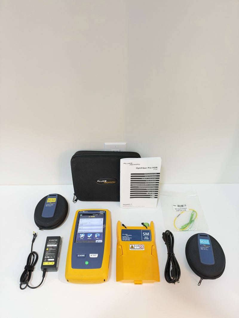 FLUKE OPTIFIBER PRO HDR OTDR KIT (OFP2-200-S1625) SM VERSIV 2 (TESTED)SHIPS FREE