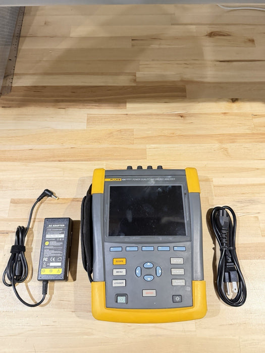 FLUKE 435 II POWER QUALITY & ENERGY ANALYZER W/ CHARGER- CALIBRATED 2026