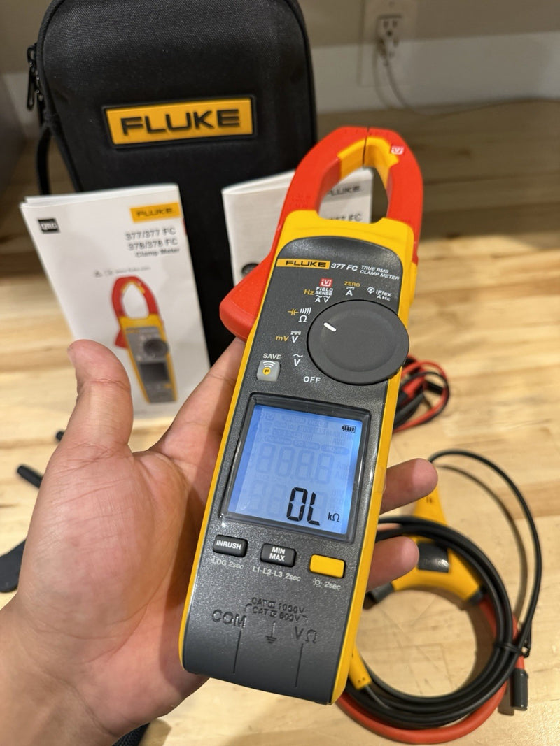 FLUKE 377 FC NON-CONTACT VOLTAGE CLAMP METER SHIPS FAST