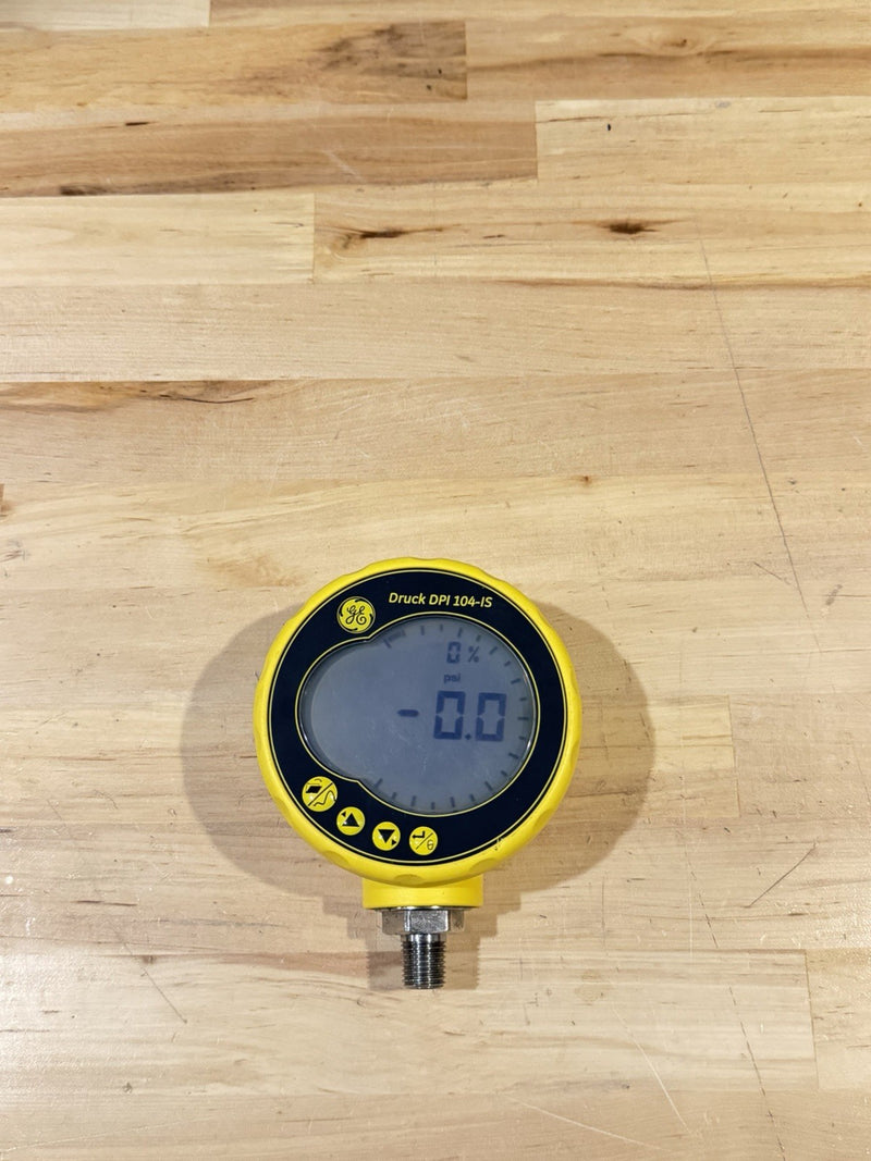 GE DRUCK DPI 104-IS 3000PSI SG INTRINSICALLY SAFE DIGITAL GAUGE (TESTED)
