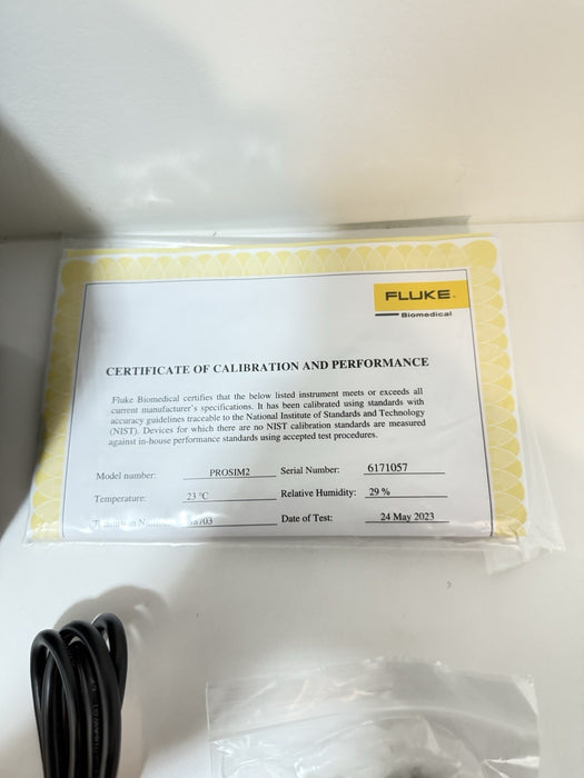 FLUKE BIOMEDICAL PROSIM 2 VITAL SIGNS SIMULATOR WITH CHARGEE CALIBRATED 2024 NEW