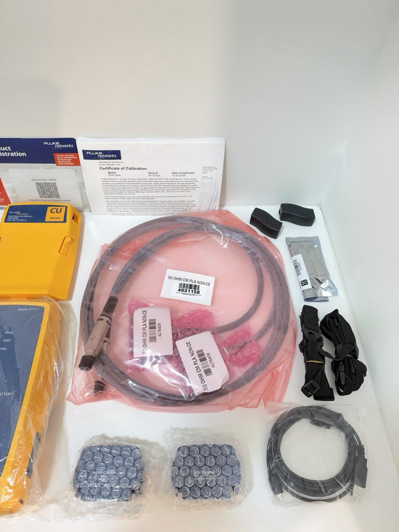 FLUKE NETWORKS DSX2-5000 LAN CABLE CERTIFIBER TESTER CALIBRATED 2024 NEW
