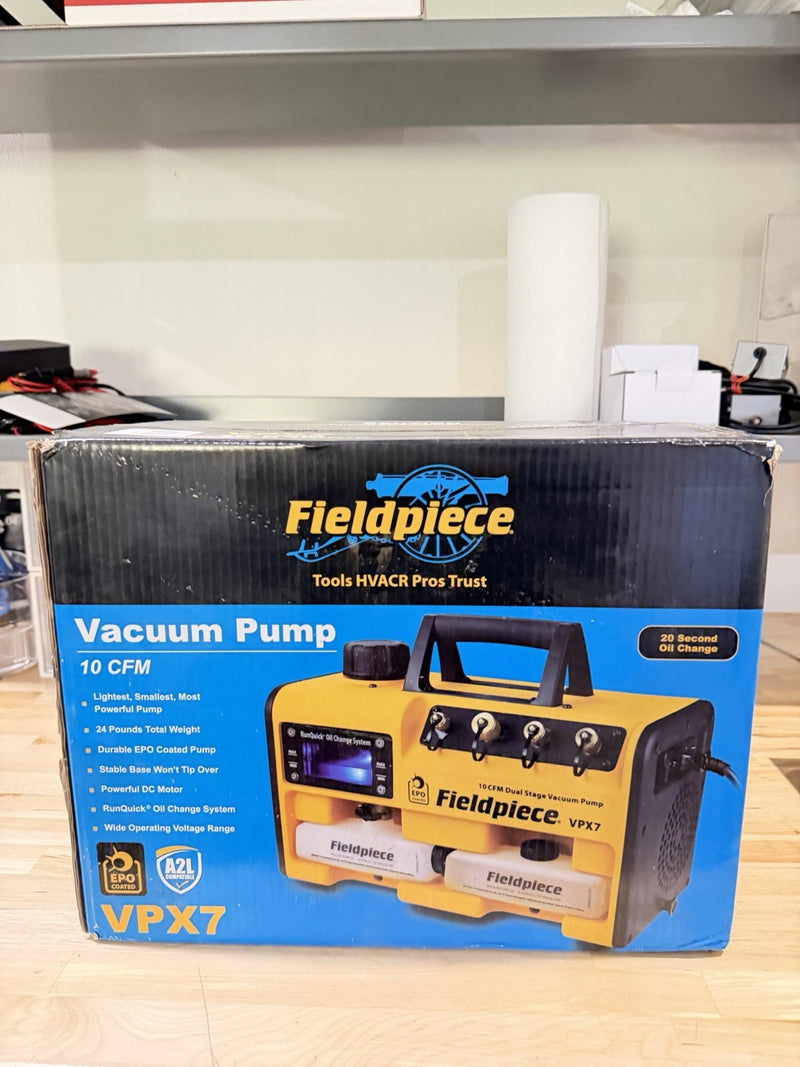 FIELDPIECE VPX7 10 CFM DUAL STAGE VACUMM PUMP
