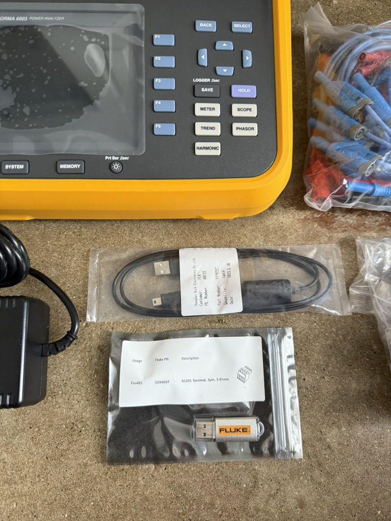 FLUKE NORMA 6003 PORTABLE POWER ANALYZER CALIBRATED 2024