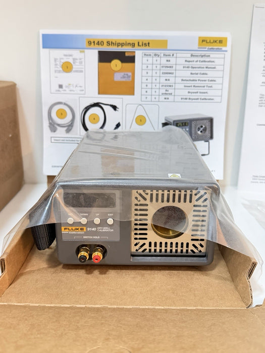 FLUKE 9140-C-156 DRY-WELL CALIBRATOR KIT (NEW FACTORY SEALED) CAL DATE 2025-2026