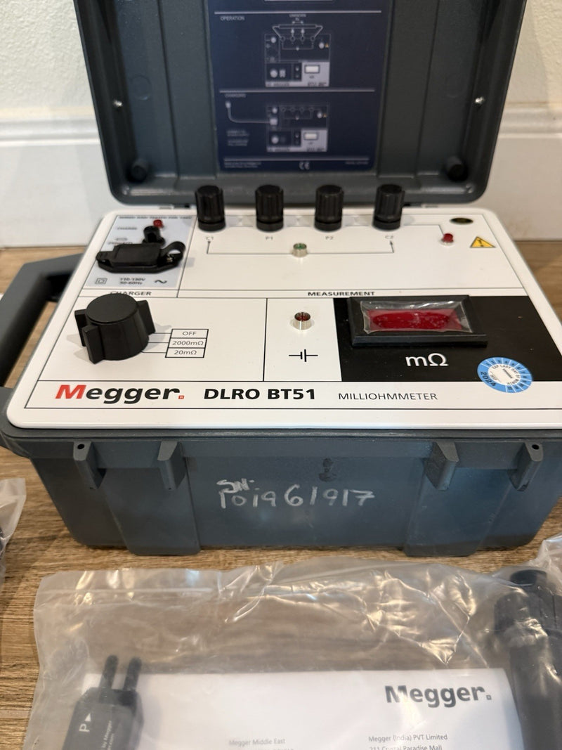 MEGGER DLRO BT51 MILLIOHMMETER CALIBRATED 2024