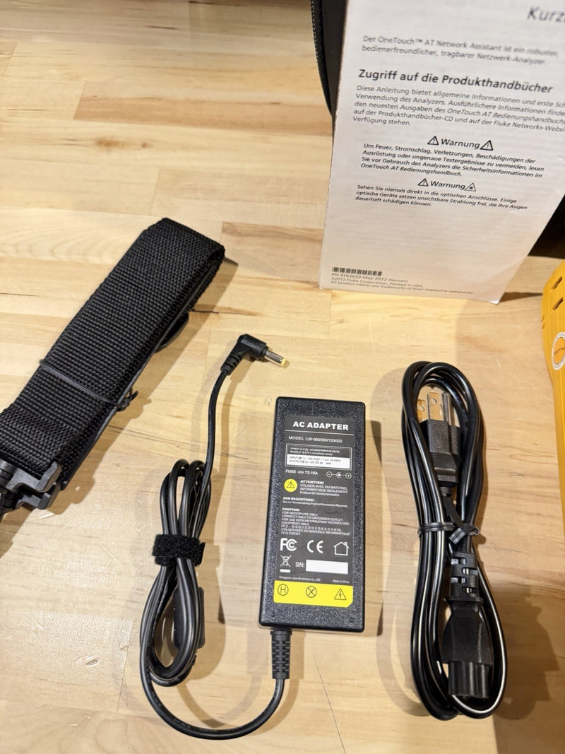 FLUKE NETWORKS VERSIV TFS ONE TOUCH AT NETWORK ASSISTANT KIT TESTED