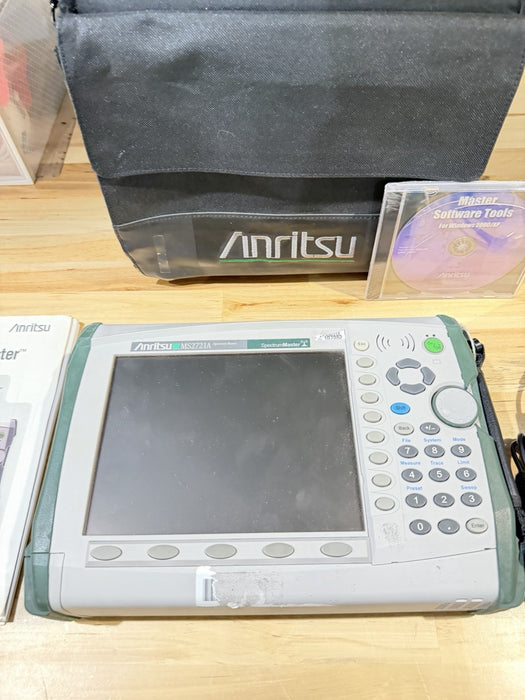 ANRITSU MS2721A SPECTRUM MASTER ANALYZER  W/ CHARGER & MANUAL (TESTED)SHIPS FREE