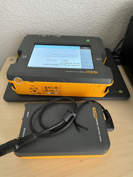 FLUKE VT650 GAS FLOW ANALYZER (CALIBRATED 2024) W/ FLUKE VAPOR & CHARGER & BAG