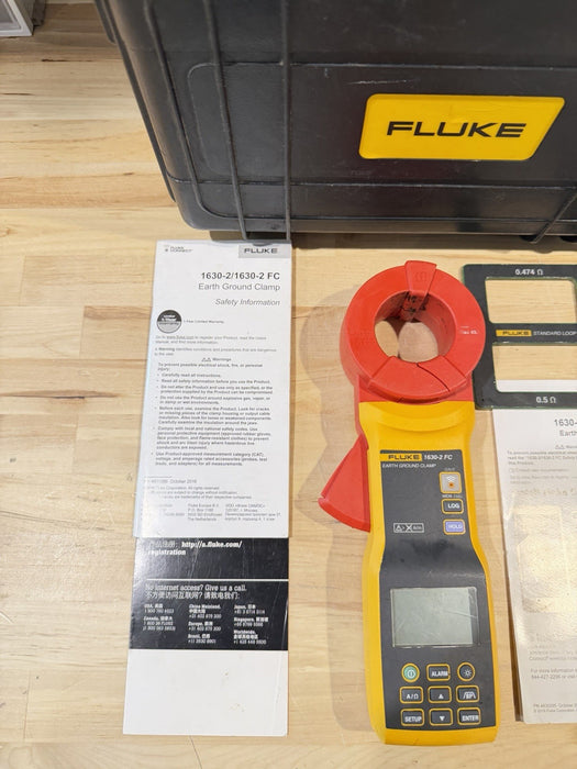 FLUKE 1630-2 FC EARTH GROUND CLAMP (TESTED) FREE SHIPPING