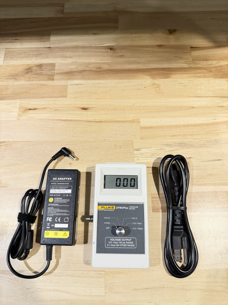 FLUKE BIOMEDICAL DPM2PLUS PRESSURE METER TESTED