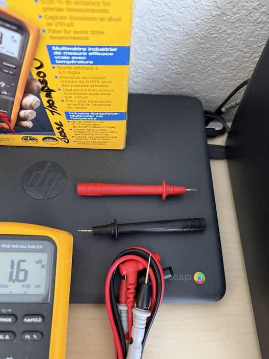 FLUKE 87V TRUE RMS MULTIMETER W /LEADS - FREE SHIPPING (TESTED)