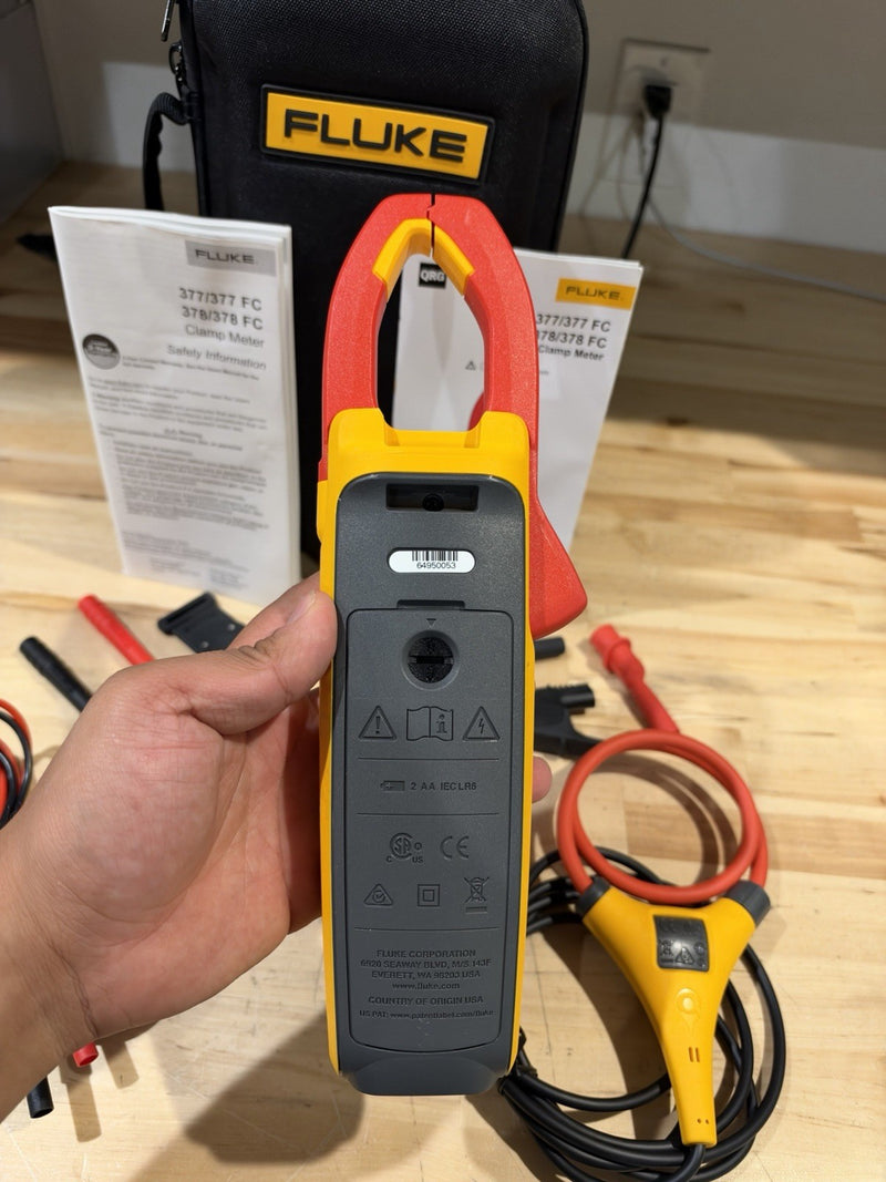 FLUKE 377 FC NON-CONTACT VOLTAGE CLAMP METER SHIPS FAST