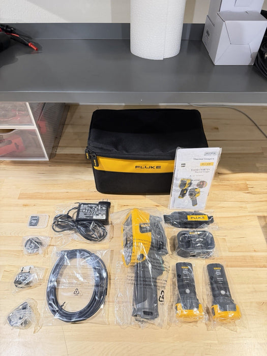 FLUKE TIS75+ 27 HZ 384X288 THERMAL IMAGING CANERA W/ ACCESSORIES (NEW SEALED)