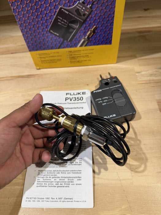 FLUKE PV350 PRESSURE VACUMM TRANSDUCER MODULE TESTED