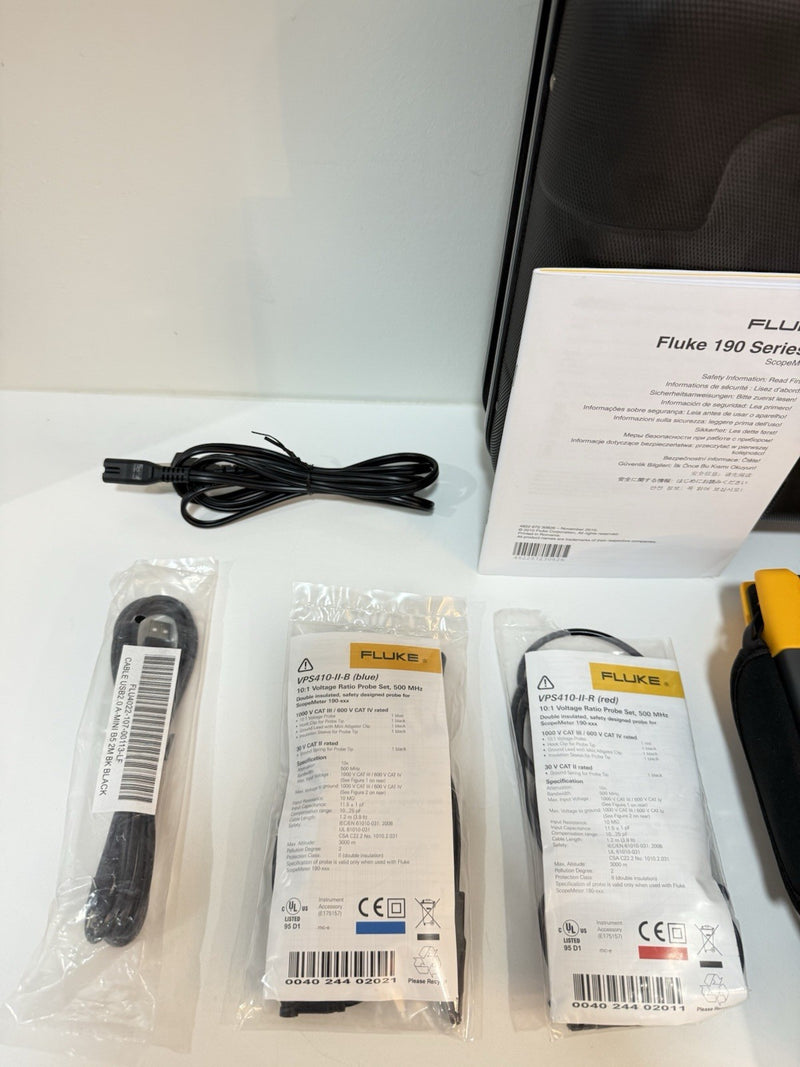 FLUKE 190-504 SCOPEMETER 5GS/S 4CH 500MHZ TESTED