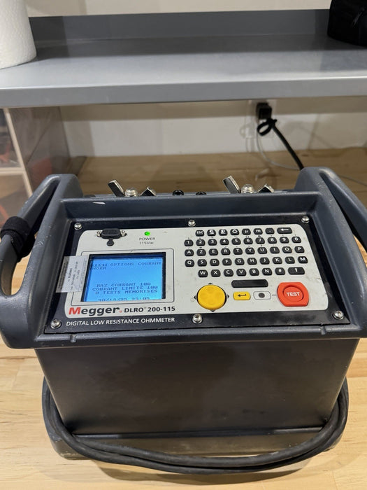 MEGGER DLRO 200-115 DIGITAL LOW RESISTANCE OHMMETER (CALIBRATED 2025) SHIPS FREE