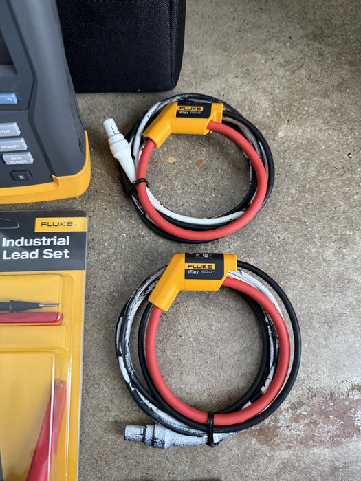 FLUKE 435 THREE PHASE POWER QUALITY ANAYZER W/ACCESSORIES-SHIPS FAST