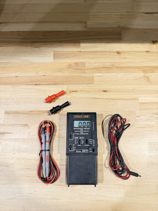 GOLDLINE ZM1P IMPEDANCE METER W/LEADS (TESTED) SHIPS FAST