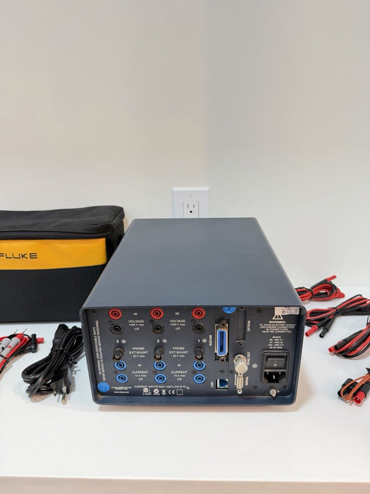 FLUKE NORMA 4000 POWER ANALYZER WITH LEADS & ACCESSORIES TESTED