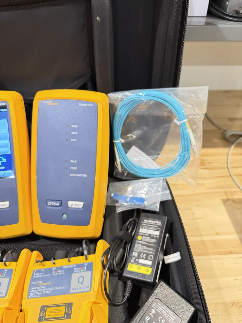 FLUKE NETWORKS CFP-100-Q CERTIFIBER PRO QUAD OLTS V1 WITH WIFI TESTED