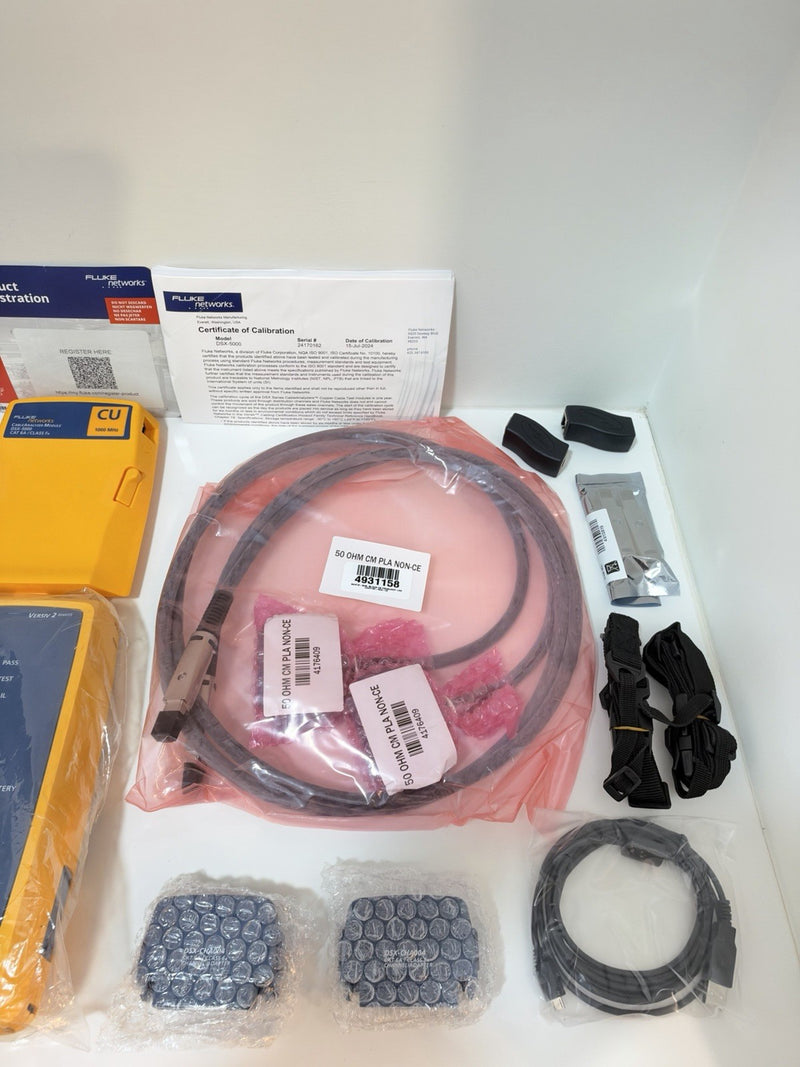 FLUKE NETWORKS DSX2-5000 LAN CABLE CERTIFIBER TESTER CALIBRATED 2024 NEW
