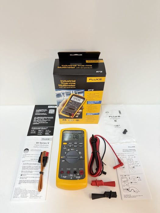 FLUKE 87-V INDUSTRIAL TRUE RMS DIGITAL MULTIMETER (MFG 2024) / NEW SEALED