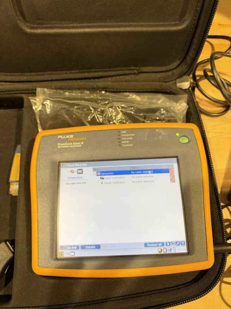 FLUKE NETWORKS ETHERSCOPE SERIES II NETWORK ASSISTANT KIT - SHIPS FAST