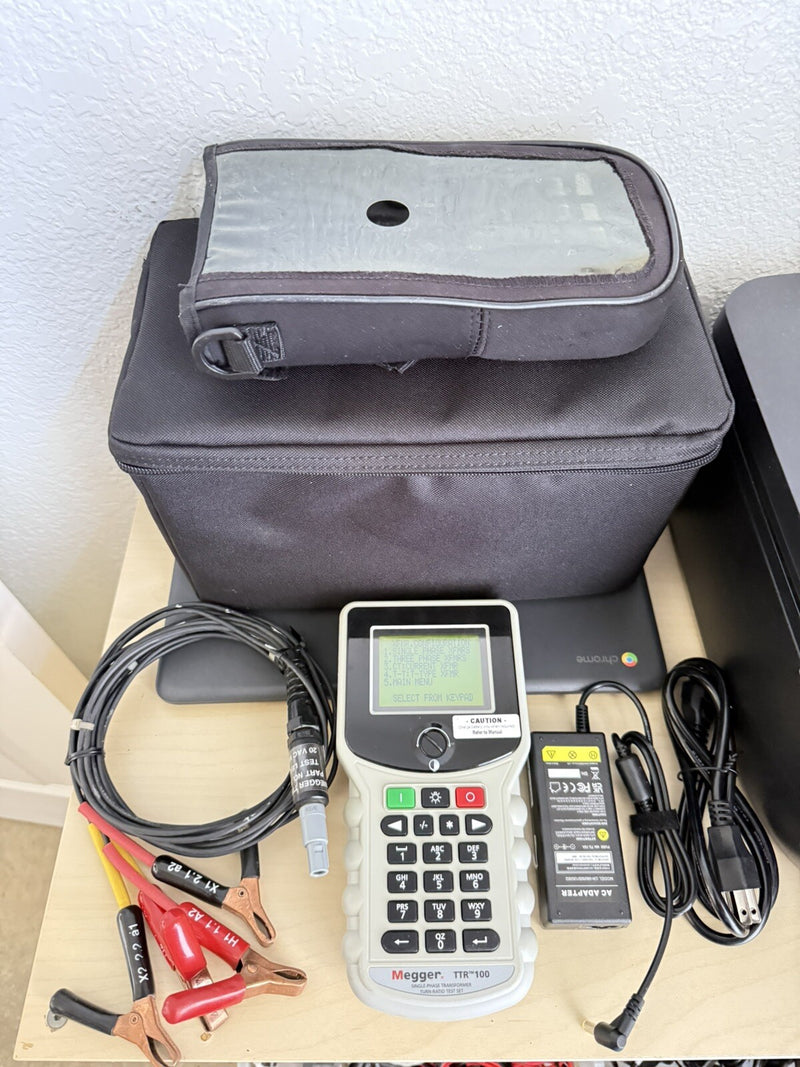 MEGGEE TTR100 SINGLE & THREE PHASE TRANSFORMER TURN-RATIO TEST