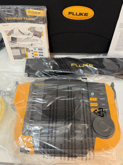 FLUKE 810 VIBRATION TESTER KIT & ACCESSORIES (NEW SEALED) FREE SHIPPING