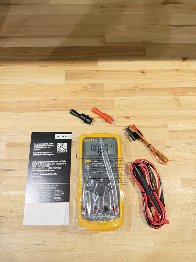 FLUKE 87V TRUE RMS MULTIMETER W/ LEADS (TESTED) SHIPS FAST (NEW)