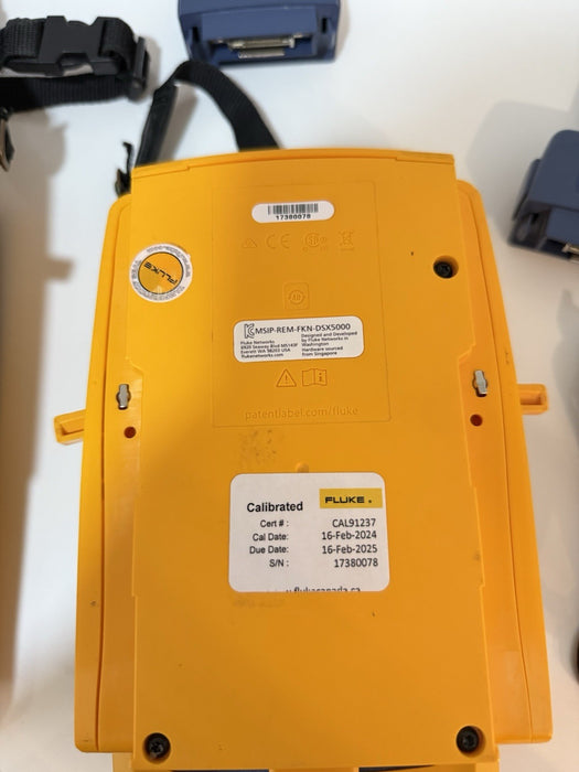 FLUKE NETWORKS DSX-5000 TESTER KIT CALIBRATED 2025