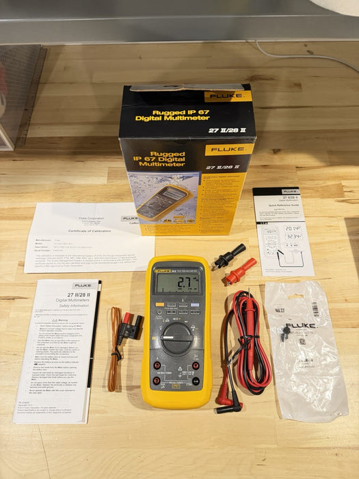 FLUKE 28 II TRUE RMS MULTIMETER (NEW FACTORY SEALED) CALIBRATED 2026 -SHIPS FAST