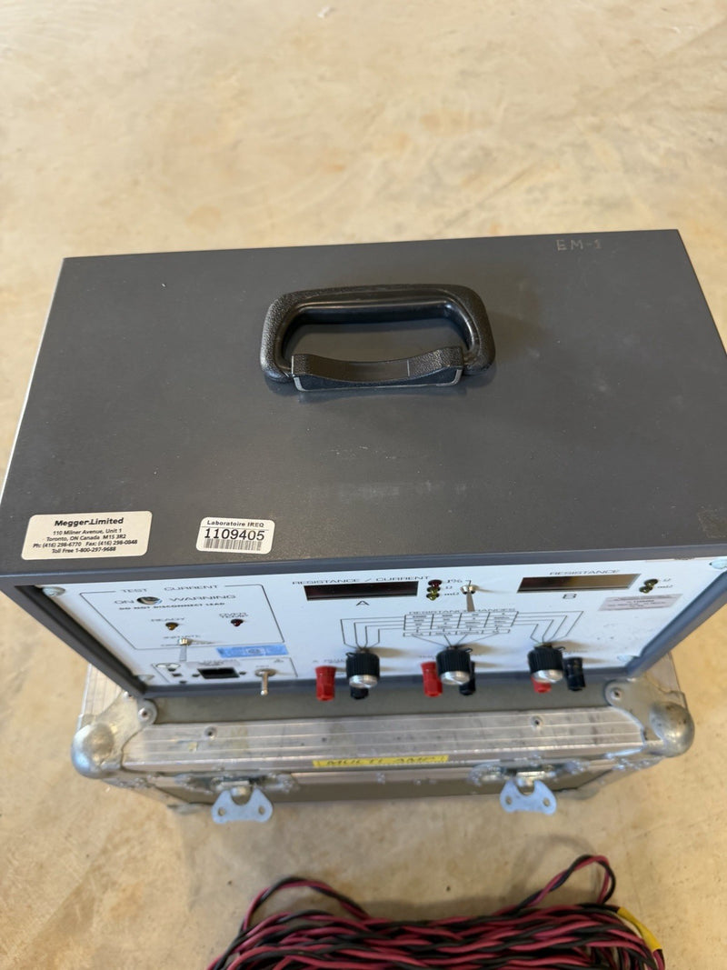 MULTI-AMP 830280 MEGGER TRANSFORMER OHMMETER 5A WINDING RESISTANCE TESTER