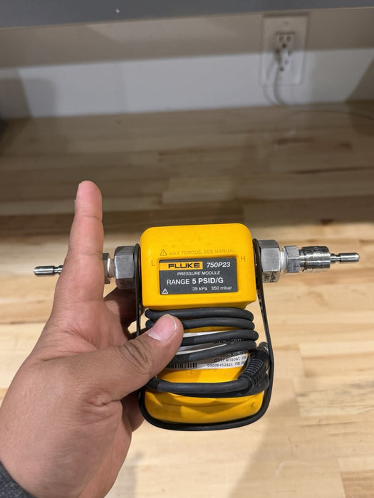 FLUKE 750P23 PRESSURE MODULE RANGE 5 PSID/G 35KPA 350 MBAR (TESTED) SHIPS FAST