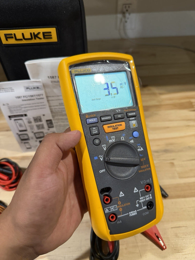 FLUKE 1587 FC 2 IN 1 HANDHELD DIGITAL INSULATION MULTIMETER