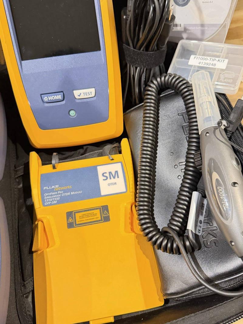 FLUKE OFP-SM OPTIFIBER PRO SINGLEMODE OTDR MODULE KIT W /DSX VERSIV MAINFRAME