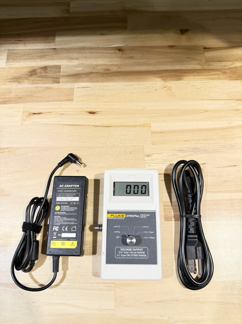 FLUKE BIOMEDICAL DPM2PLUS PRESSURE METER TESTED