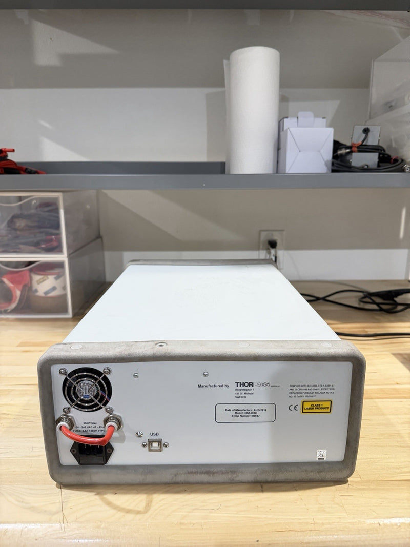 THORLABS OSA201C OPTICAL SPECTRUM ANALYZER INPUT 350–1100NM & CHARGER TESTED