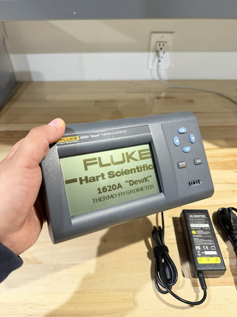 FLUKE 1620A DEWK THERMO HYGROMETER WITH CHARGER TESTED