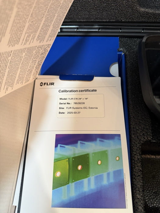 FLIR E76 24° + 14° THERMAL CAMERA NEW CALIBRATED 2025 NEW