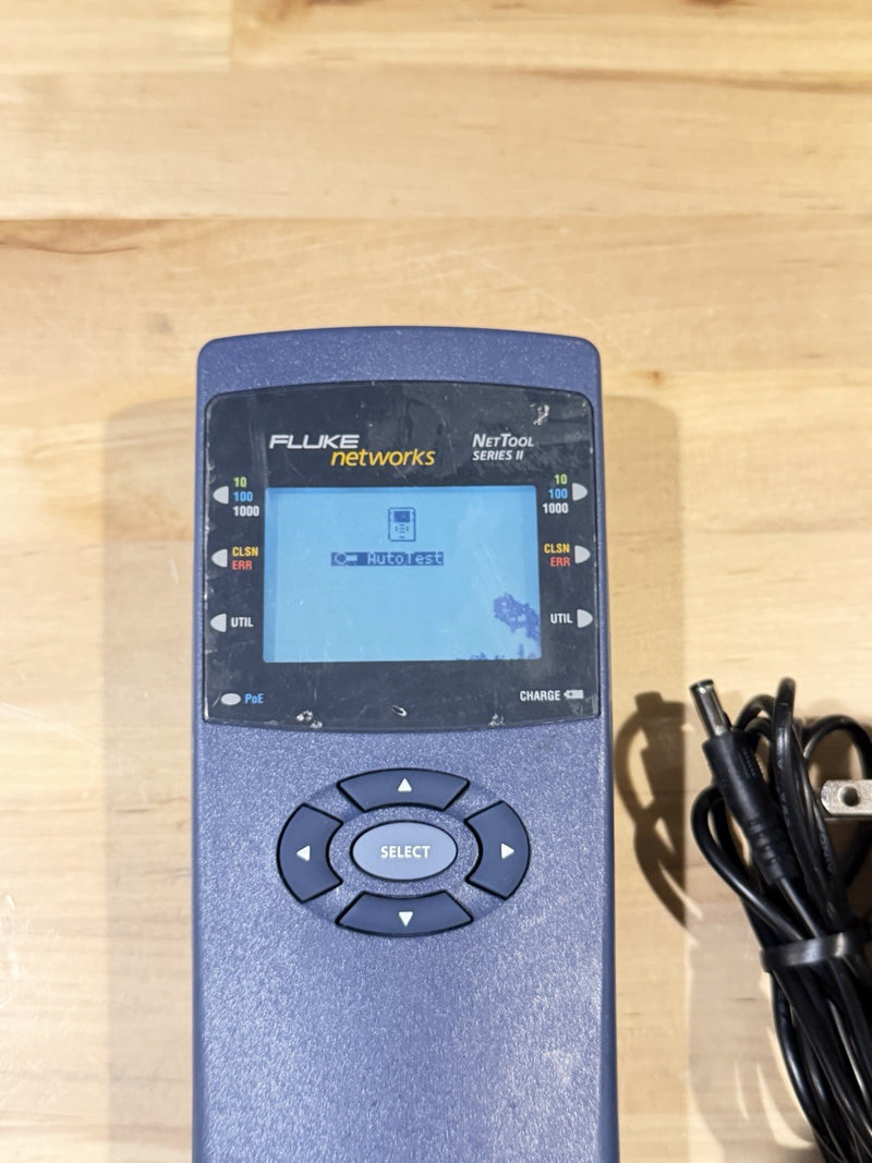 FLUKE NETWORKS NET TOOL SERIES II WITH CHARGER TESTED