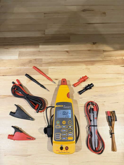 FLUKE 772 MILLIAMP PROCESS CLAMP W/ LEADS & CLIPS (TESTED) SHIPS FAST