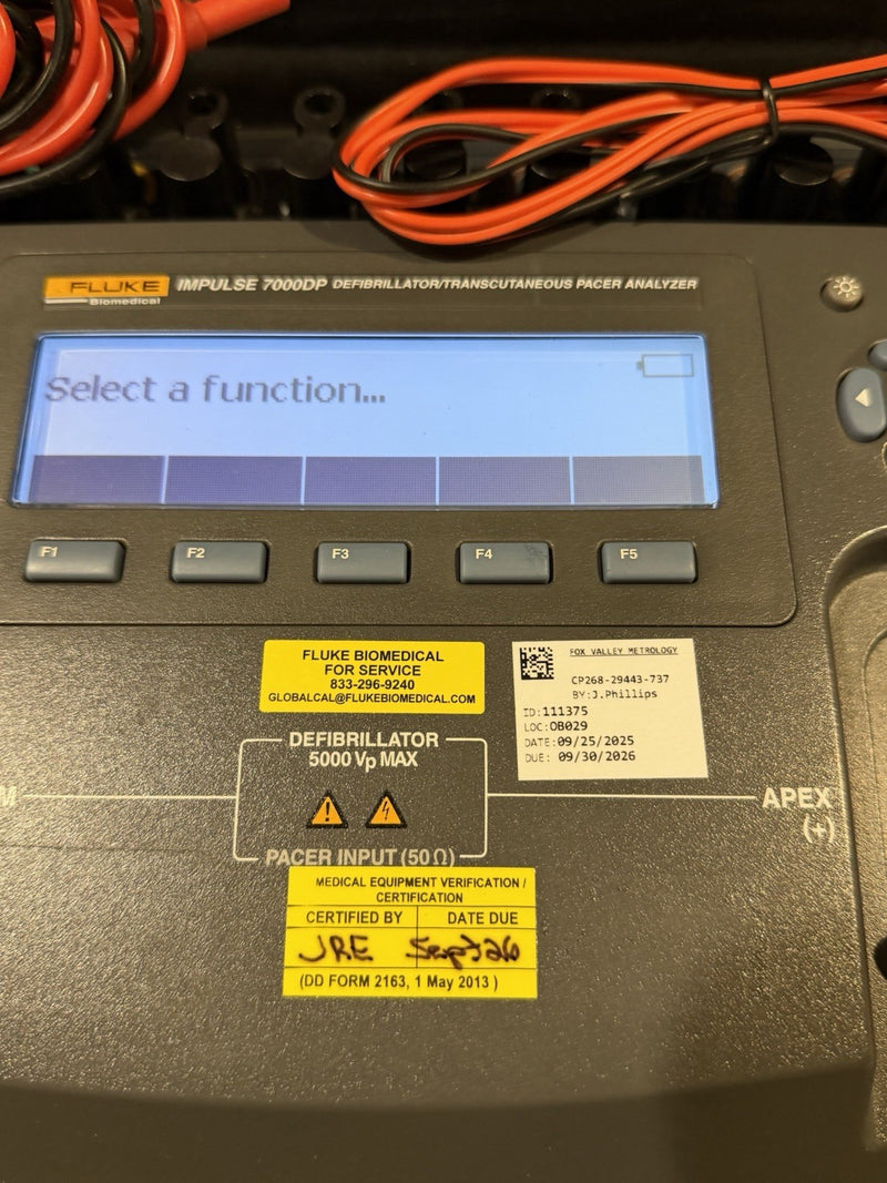 FLUKE IMPULSE 7000DP ANALYZER WITH LEADS & ACCESSORIES CALIBRATED 2026 TESTED