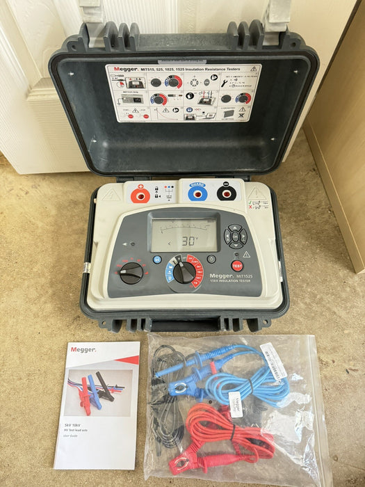 MEGGER MIT1525 15 KV HIGH VOLTAGE INSULATION RESISTANCE TESTERCALIBRATED 2024