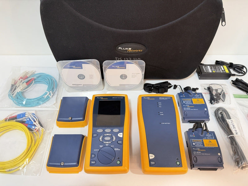 FLUKE NETWORKS DTX-CLT CERTIFIBER OLTS TESTER KIT W/DTX-MFM2 (TESTED)SHIPS FREE