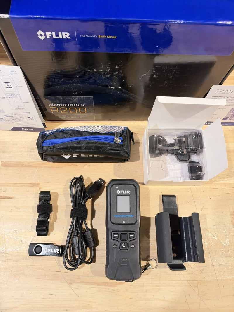 FLIR IDENTIFINDER R200 SPECTROSCOPIC PERSONAL RADIATION DETECTOR -SHIPS FREE NEW