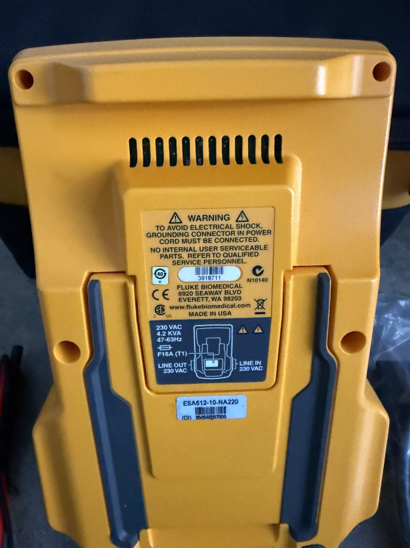 FLUKE BIOMEDICAL ESA612 230V EU ELECTRICAL SAFETY ANALIZER CALIBRATED 2025