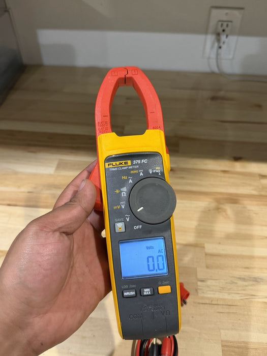 FLUKE 375FC TRMS CLAMP METER W/ LEADS & CLIPS (SHIPS FAST)